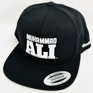 Muhammad Ali Contenders Wordmark Hat Cap Snapback Adjustable Black Sports
